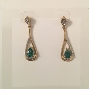 10K Emerald Earrings from JcPenney